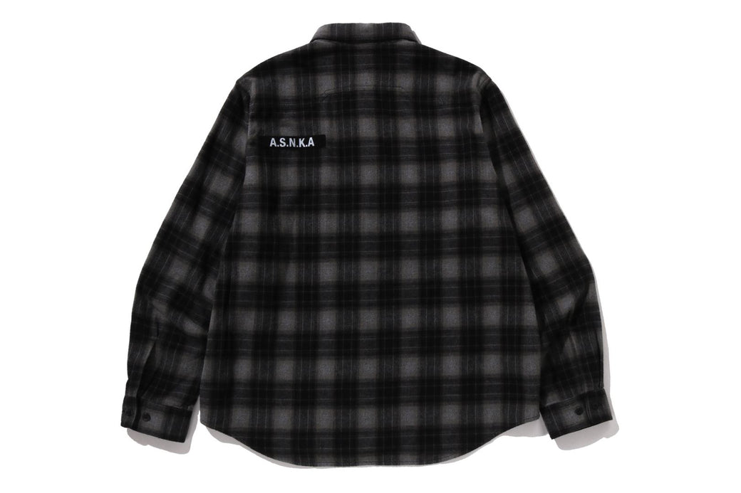 FLANNEL CHECK TACTICAL SHIRT | bape.com
