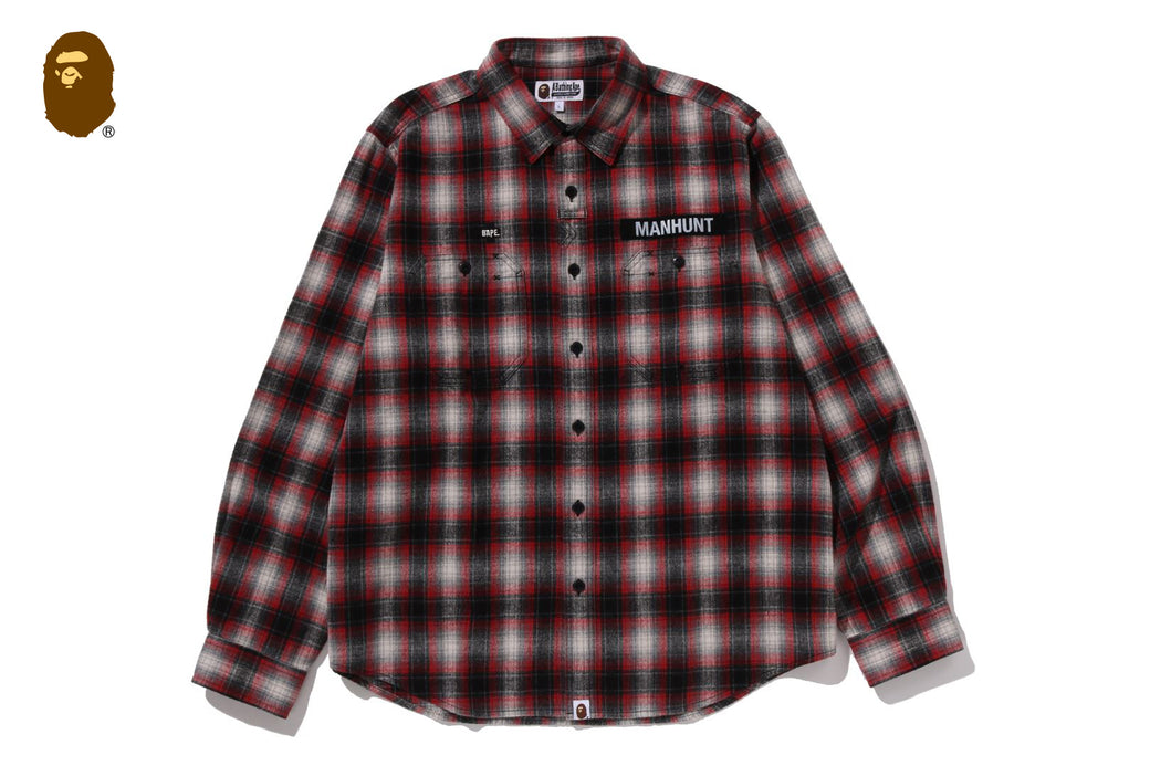 FLANNEL CHECK TACTICAL SHIRT | bape.com