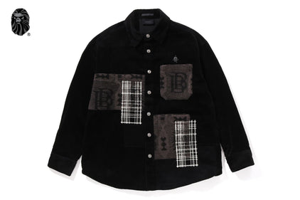 CORDUROY PATCHWORK SHIRT