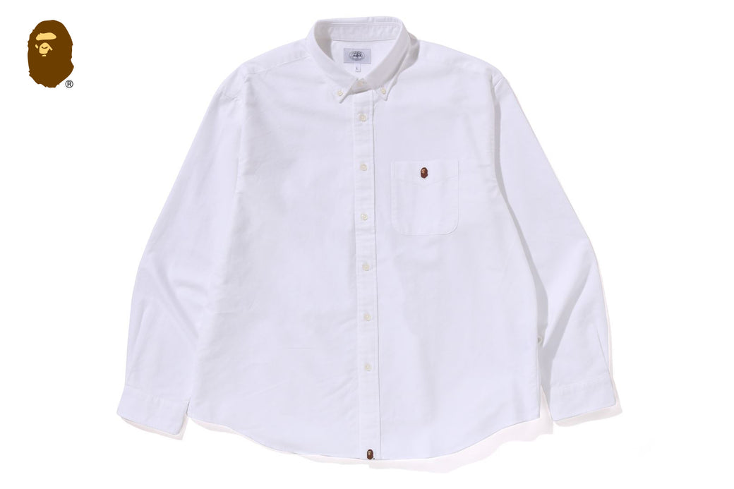 ONE POINT OXFORD LS SHIRT | bape.com