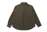 【 BAPE BY KAZUKI KURAISHI 】MULTI PATCH MILITARY LS SHIRT