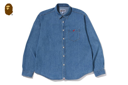 APE HEAD RELAXED FIT DENIM SHIRTS