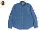 APE HEAD RELAXED FIT DENIM SHIRTS