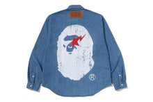 APE HEAD RELAXED FIT DENIM SHIRTS