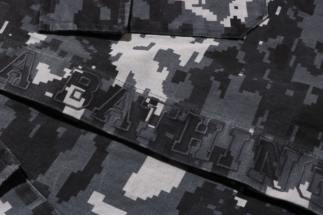MULTI PIXEL CAMO MILITARY SHIRT | bape.com