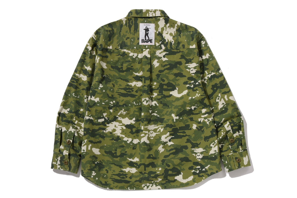 MULTI PIXEL CAMO MILITARY SHIRT | bape.com