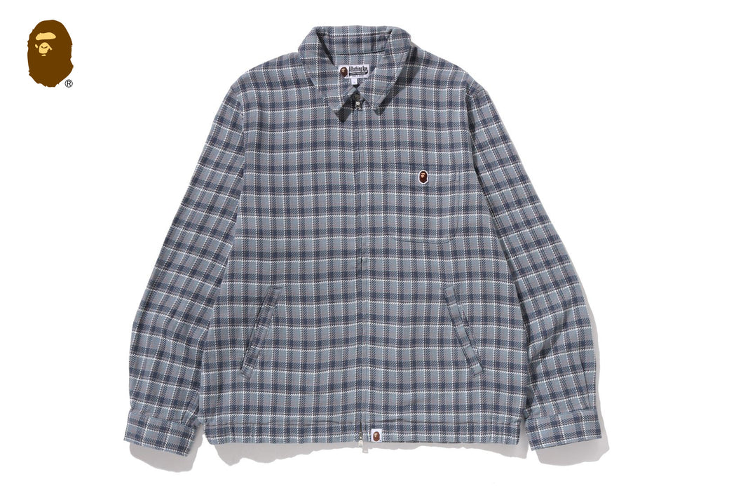 BAPE CHECK ZIP SHIRT | bape.com