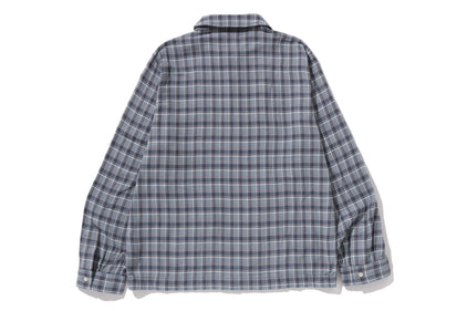 BAPE CHECK ZIP SHIRT