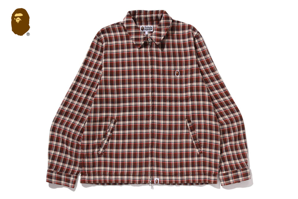 BAPE CHECK ZIP SHIRT | bape.com