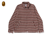 BAPE CHECK ZIP SHIRT