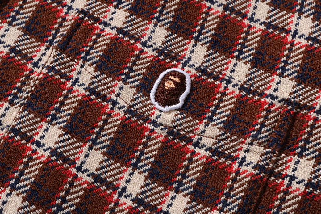 BAPE CHECK ZIP SHIRT | bape.com