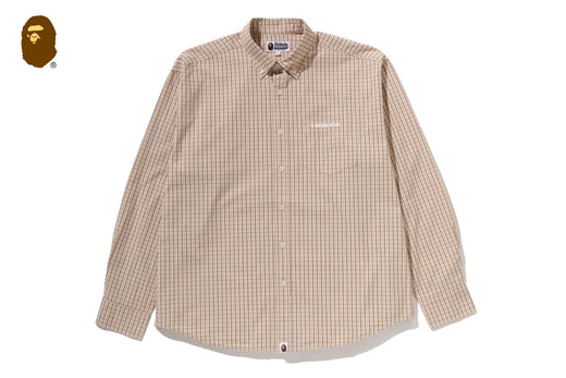 PLAID POPLIN LS SHIRT
