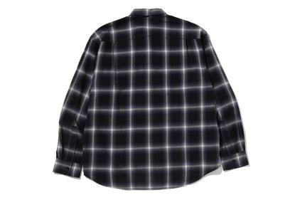 ONE POINT OMBRE CHECK LIGHT FLANNEL LS SHIRT