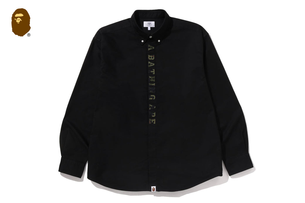 1ST CAMO APPLIQUE OXFORD LS SHIRT | bape.com
