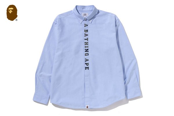 1ST CAMO APPLIQUE OXFORD LS SHIRT | bape.com