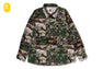 APE HEAD ONE POINT CAMO PATCHWORK SHIRT