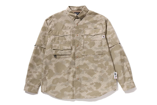 【 BAPE BY KAZUKI KURAISHI 】DIGITAL COLOR CAMO LONG SLEEVES SHIRT