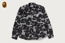 SOLID CAMO ONE POINT RELAXED FIT LS SHIRTS