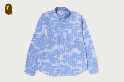 SOLID CAMO ONE POINT RELAXED FIT LS SHIRTS