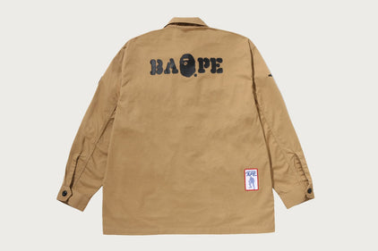 MULTI MOTIF RELAXED ARMY LS SHIRT
