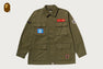 MULTI MOTIF RELAXED ARMY LS SHIRT