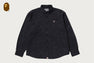 ONE POINT SOLID CAMO JACQUARD OXFORD LS SHIRT