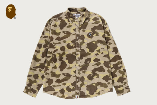 ONE POINT COLOR CAMO CORDUROY LS SHIRT