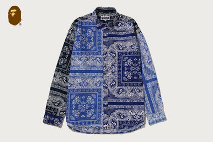 PAISLEY PATTERN LS SHIRT