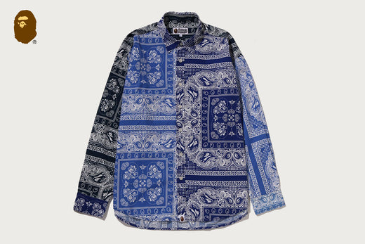 PAISLEY PATTERN LS SHIRT