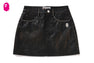 CAMO EMBOSSED WASHED RHINESTONE SKIRT