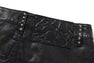 CAMO EMBOSSED WASHED RHINESTONE SKIRT