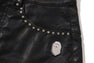 CAMO EMBOSSED WASHED RHINESTONE SKIRT
