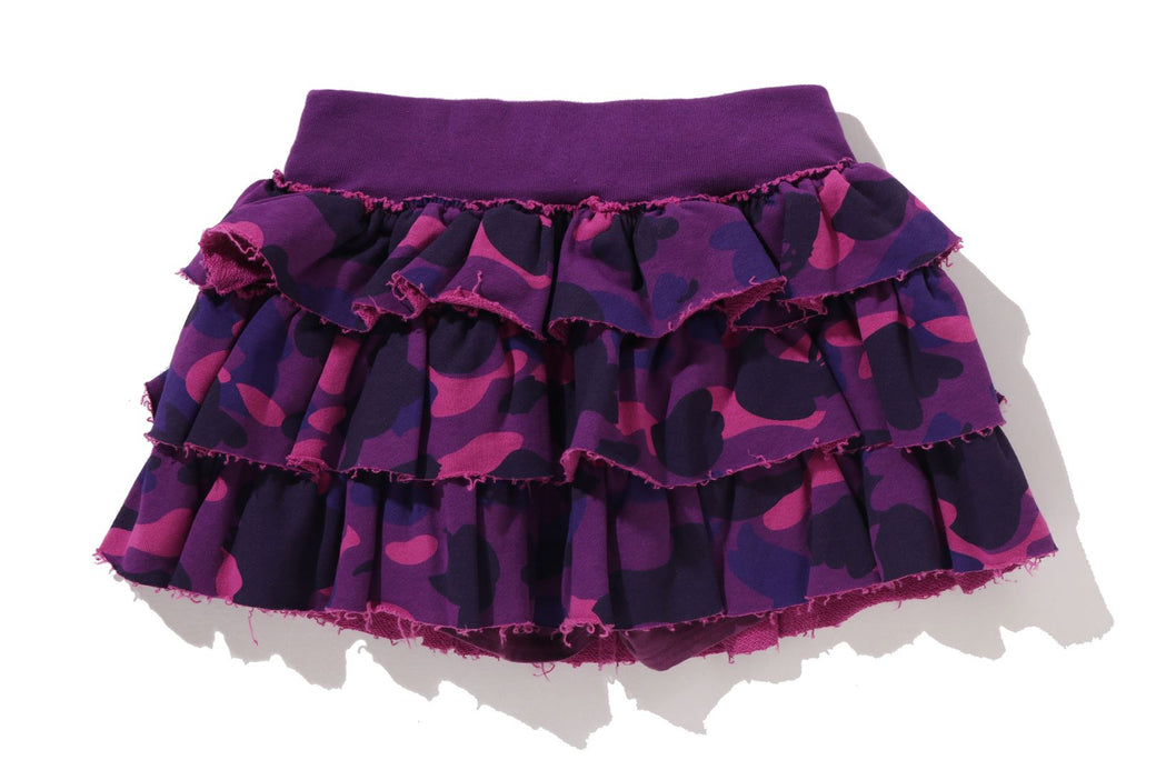 COLOR CAMO RUFFLE SWEAT SKIRT | bape.com