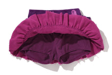 COLOR CAMO RUFFLE SWEAT SKIRT