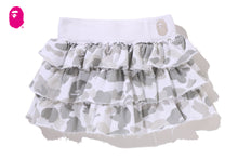 COLOR CAMO RUFFLE SWEAT SKIRT