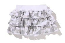 COLOR CAMO RUFFLE SWEAT SKIRT