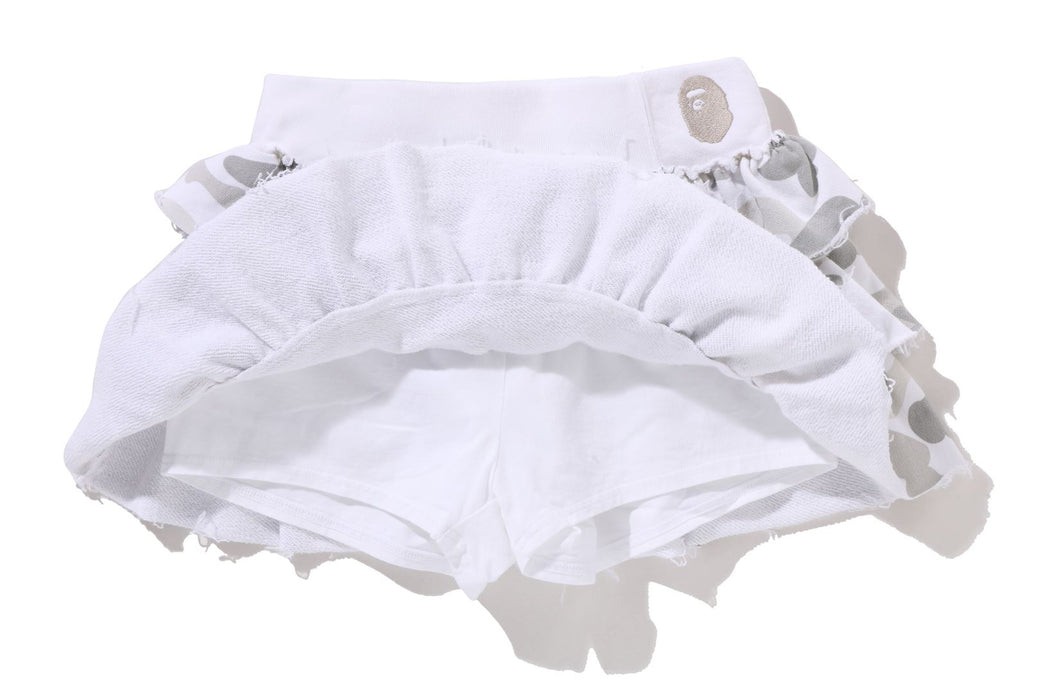 M 即発送 BAPE COLOR CAMO RUFFLE SWEAT SKIRT COLOR CAMO RUFFLE SWEAT SKIRT | bape.com