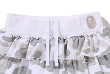 COLOR CAMO RUFFLE SWEAT SKIRT