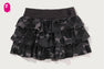 COLOR CAMO RUFFLE SWEAT SKIRT