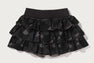 COLOR CAMO RUFFLE SWEAT SKIRT