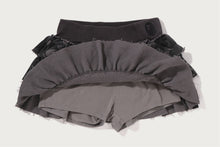 COLOR CAMO RUFFLE SWEAT SKIRT