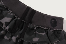 COLOR CAMO RUFFLE SWEAT SKIRT