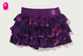 COLOR CAMO RUFFLE SWEAT SKIRT