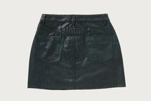 CROC PATTERN A BATHING APE LEATHER SKIRT