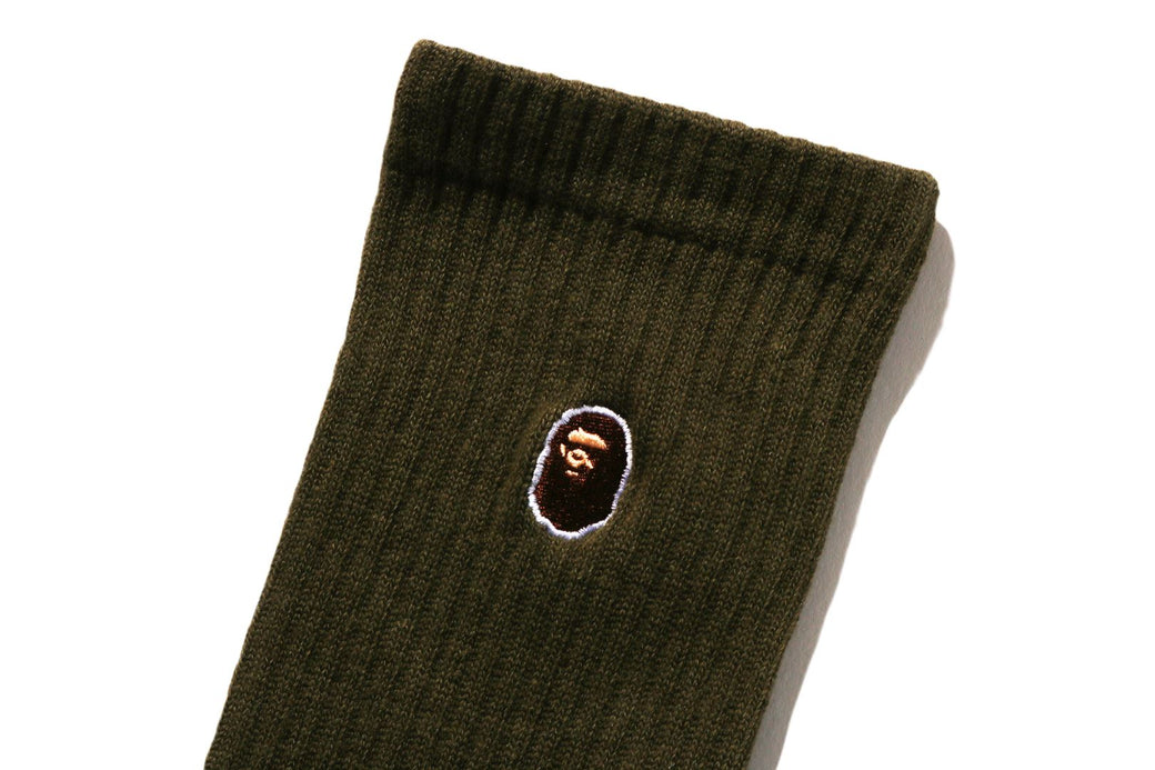 APE HEAD ONE POINT SOCKS | bape.com