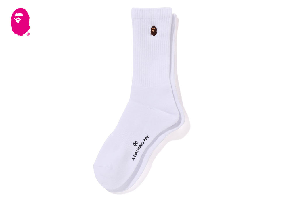APE HEAD ONE POINT SOCKS | bape.com