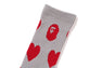 I LOVE BAPE MONOGRAM SOCKS