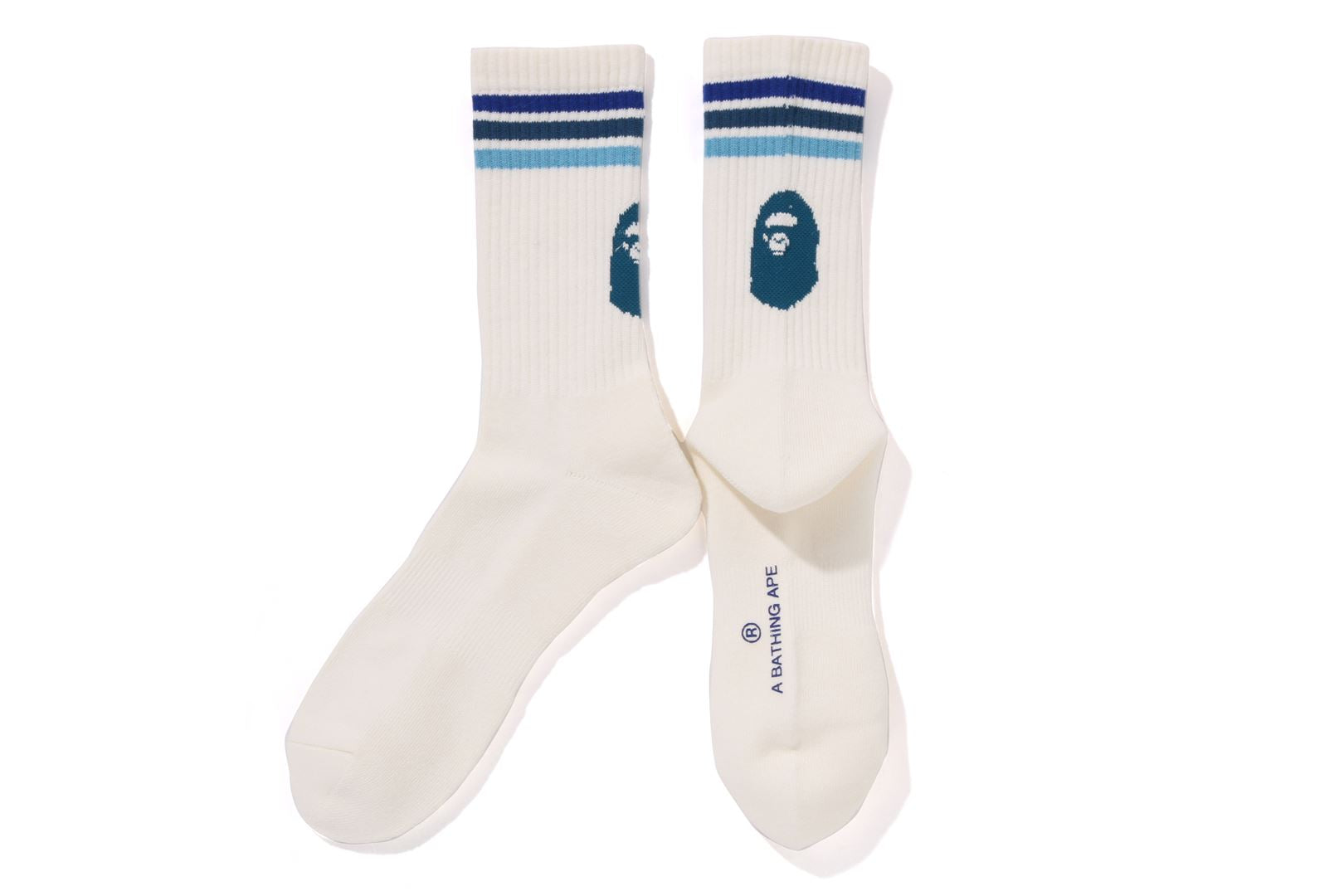【A BATHING APE】大人気☆ロゴ入り☆BAPE LINE SOCKS BAPE LINE SOCKS | bape.com