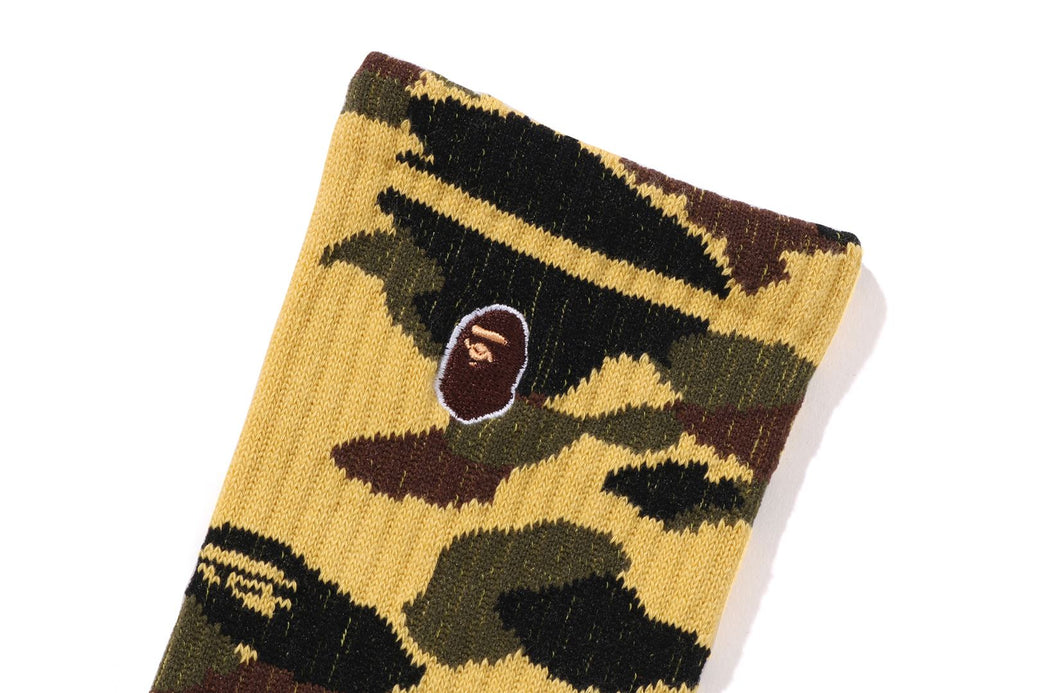【A BATHING APE】1ST CAMO APE HEAD ONE POINT SOCKS 1ST CAMO APE HEAD ONE POINT SOCKS | bape.com