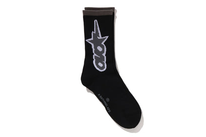 【 BAPE X OVO 】OVO STA ATHLETIC SOCKS